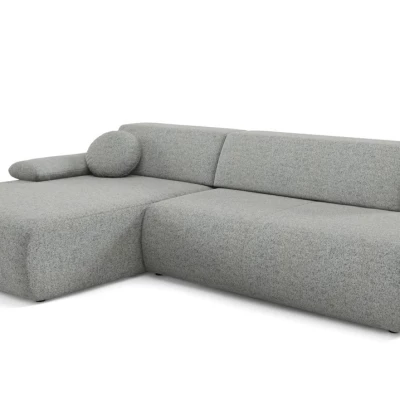 Rozkládací rohová sedačka s úložným prostorem SURREY 1 - ocelová šedá, levý roh