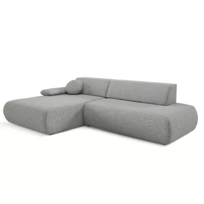 Rozkládací rohová sedačka s úložným prostorem SURREY 1 - ocelová šedá, levý roh