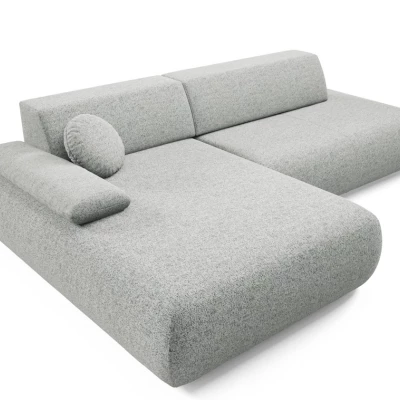 Rozkládací rohová sedačka s úložným prostorem SURREY 1 - ocelová šedá, levý roh