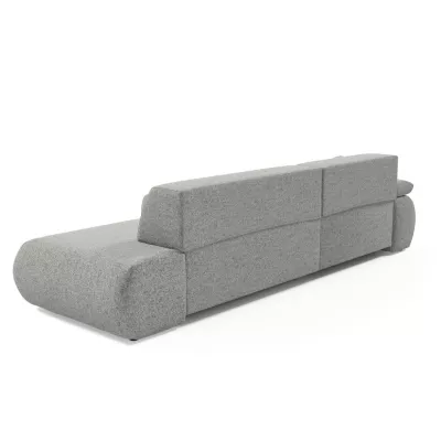 Rozkládací rohová sedačka s úložným prostorem SURREY 1 - ocelová šedá, levý roh