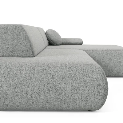 Rozkládací rohová sedačka s úložným prostorem SURREY 1 - ocelová šedá, pravý roh