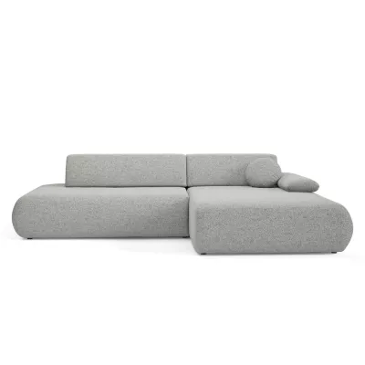 Rozkládací rohová sedačka s úložným prostorem SURREY 1 - ocelová šedá, pravý roh