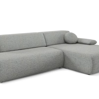 Rozkládací rohová sedačka s úložným prostorem SURREY 1 - ocelová šedá, pravý roh