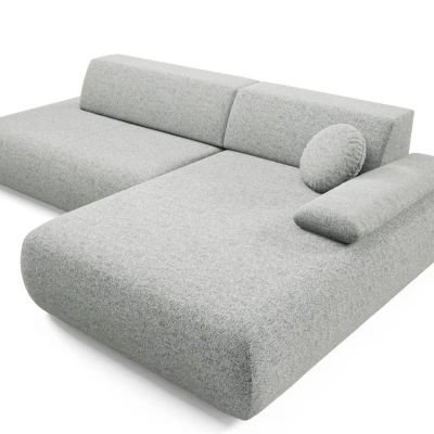 Rozkládací rohová sedačka s úložným prostorem SURREY 1 - ocelová šedá, pravý roh