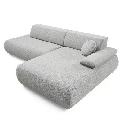 Rozkládací rohová sedačka s úložným prostorem SURREY 1 - ocelová šedá, pravý roh