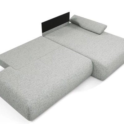 Rozkládací rohová sedačka s úložným prostorem SURREY 1 - ocelová šedá, pravý roh