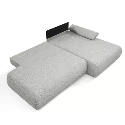 Rozkládací rohová sedačka s úložným prostorem SURREY 1 - ocelová šedá, pravý roh