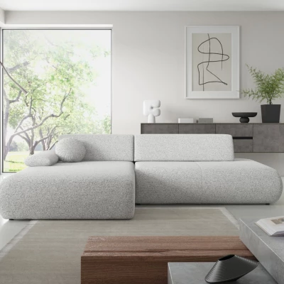 Rozkládací rohová sedačka s úložným prostorem SURREY 1 - světlá šedá 1, levý roh