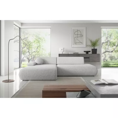 Rozkládací rohová sedačka s úložným prostorem SURREY 1 - světlá šedá 1, levý roh