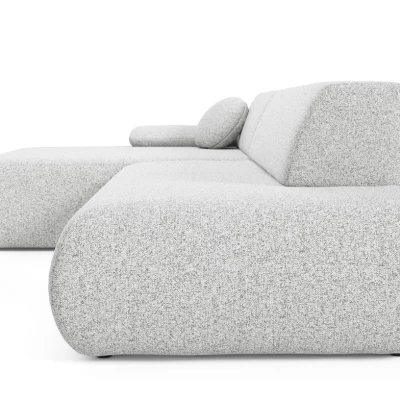 Rozkládací rohová sedačka s úložným prostorem SURREY 1 - světlá šedá 1, levý roh