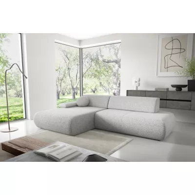 Rozkládací rohová sedačka s úložným prostorem SURREY 1 - světlá šedá 1, levý roh