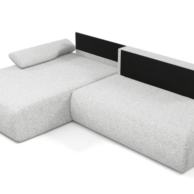 Rozkládací rohová sedačka s úložným prostorem SURREY 1 - světlá šedá 1, levý roh