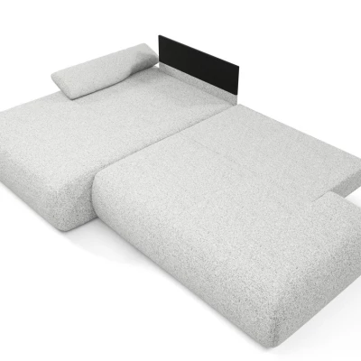 Rozkládací rohová sedačka s úložným prostorem SURREY 1 - světlá šedá 1, levý roh