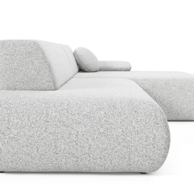 Rozkládací rohová sedačka s úložným prostorem SURREY 1 - světlá šedá 1, pravý roh