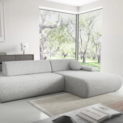 Rozkládací rohová sedačka s úložným prostorem SURREY 1 - světlá šedá 1, pravý roh