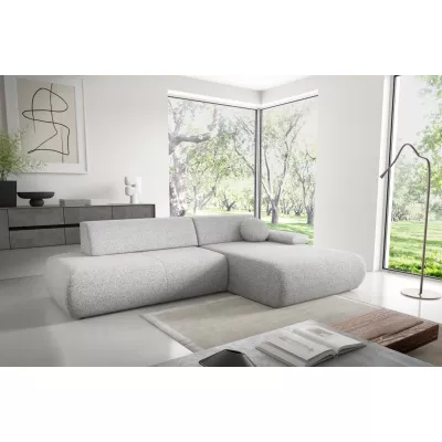 Rozkládací rohová sedačka s úložným prostorem SURREY 1 - světlá šedá 1, pravý roh