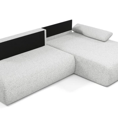 Rozkládací rohová sedačka s úložným prostorem SURREY 1 - světlá šedá 1, pravý roh