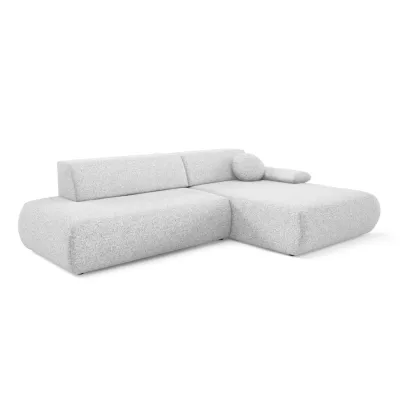 Rozkládací rohová sedačka s úložným prostorem SURREY 1 - světlá šedá 1, pravý roh