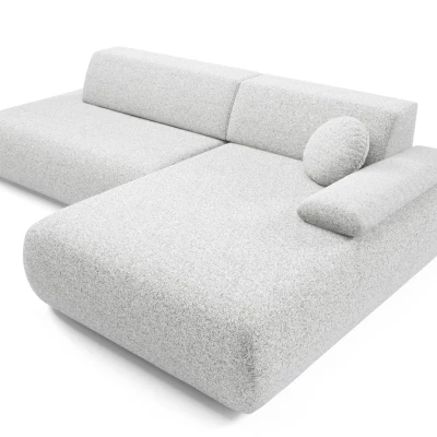 Rozkládací rohová sedačka s úložným prostorem SURREY 1 - světlá šedá 1, pravý roh