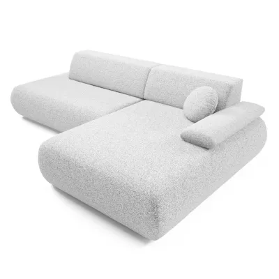 Rozkládací rohová sedačka s úložným prostorem SURREY 1 - světlá šedá 1, pravý roh