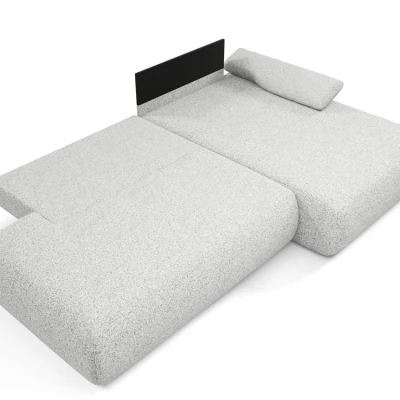 Rozkládací rohová sedačka s úložným prostorem SURREY 1 - světlá šedá 1, pravý roh