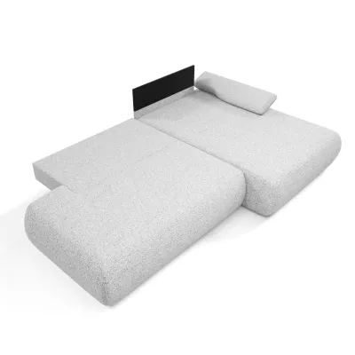 Rozkládací rohová sedačka s úložným prostorem SURREY 1 - světlá šedá 1, pravý roh