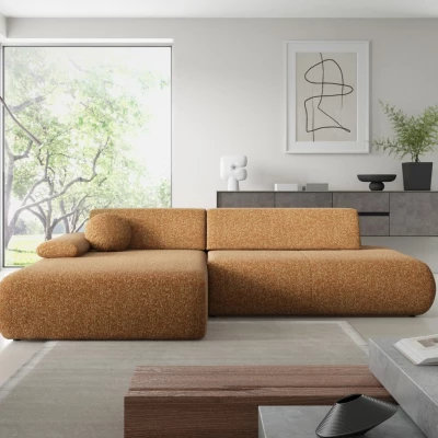 Rozkládací rohová sedačka s úložným prostorem SURREY 1 - rezavá, levý roh