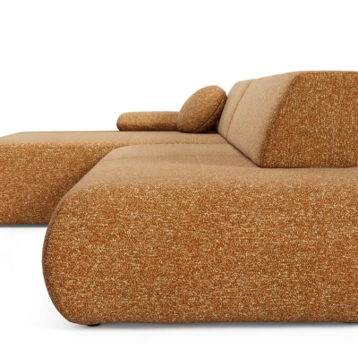 Rozkládací rohová sedačka s úložným prostorem SURREY 1 - rezavá, levý roh