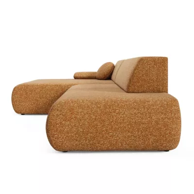 Rozkládací rohová sedačka s úložným prostorem SURREY 1 - rezavá, levý roh