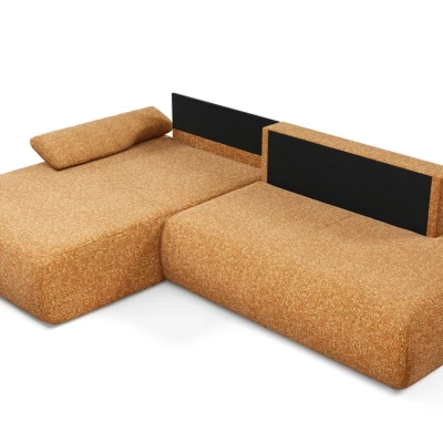 Rozkládací rohová sedačka s úložným prostorem SURREY 1 - rezavá, levý roh