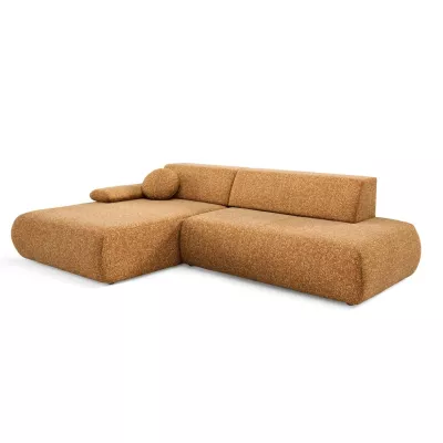 Rozkládací rohová sedačka s úložným prostorem SURREY 1 - rezavá, levý roh