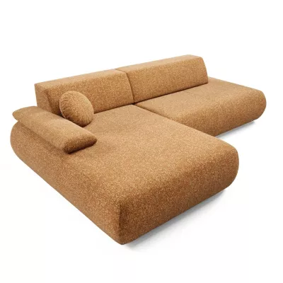 Rozkládací rohová sedačka s úložným prostorem SURREY 1 - rezavá, levý roh