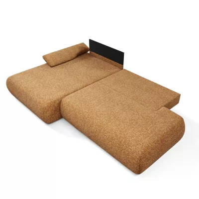 Rozkládací rohová sedačka s úložným prostorem SURREY 1 - rezavá, levý roh