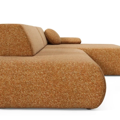 Rozkládací rohová sedačka s úložným prostorem SURREY 1 - rezavá, pravý roh