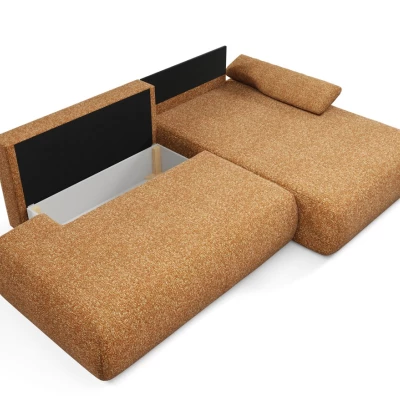 Rozkládací rohová sedačka s úložným prostorem SURREY 1 - rezavá, pravý roh