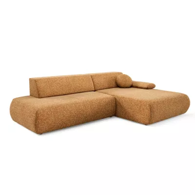 Rozkládací rohová sedačka s úložným prostorem SURREY 1 - rezavá, pravý roh