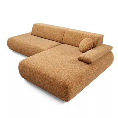 Rozkládací rohová sedačka s úložným prostorem SURREY 1 - rezavá, pravý roh