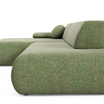 Rozkládací rohová sedačka s úložným prostorem SURREY 1 - zelená, levý roh