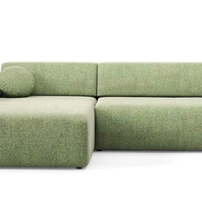 Rozkládací rohová sedačka s úložným prostorem SURREY 1 - zelená, levý roh