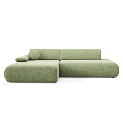 Rozkládací rohová sedačka s úložným prostorem SURREY 1 - zelená, levý roh