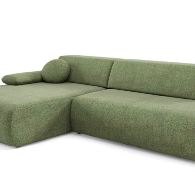 Rozkládací rohová sedačka s úložným prostorem SURREY 1 - zelená, levý roh