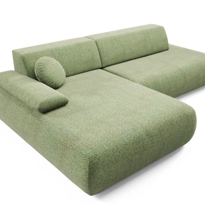 Rozkládací rohová sedačka s úložným prostorem SURREY 1 - zelená, levý roh