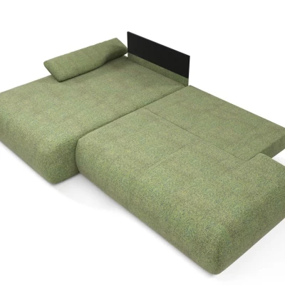 Rozkládací rohová sedačka s úložným prostorem SURREY 1 - zelená, levý roh