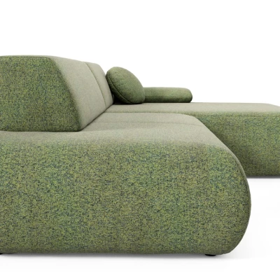 Rozkládací rohová sedačka s úložným prostorem SURREY 1 - zelená, pravý roh