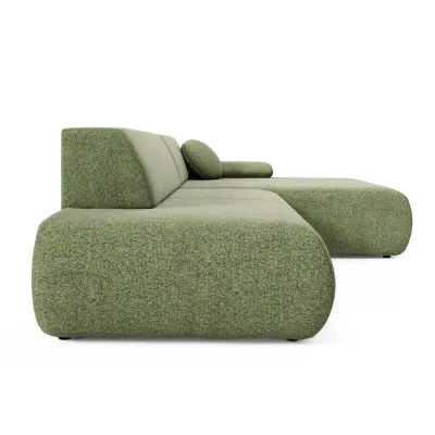Rozkládací rohová sedačka s úložným prostorem SURREY 1 - zelená, pravý roh
