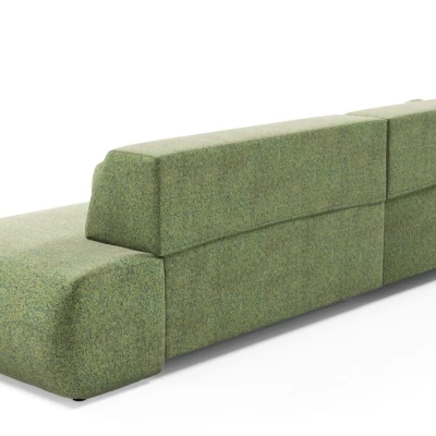 Rozkládací rohová sedačka s úložným prostorem SURREY 1 - zelená, levý roh