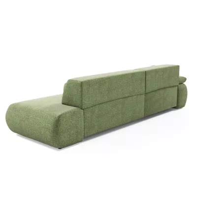 Rozkládací rohová sedačka s úložným prostorem SURREY 1 - zelená, levý roh