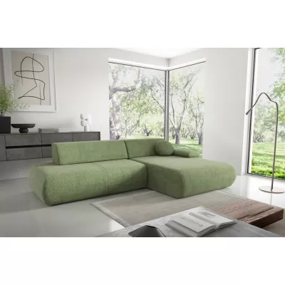 Rozkládací rohová sedačka s úložným prostorem SURREY 1 - zelená, pravý roh