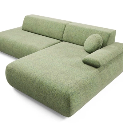 Rozkládací rohová sedačka s úložným prostorem SURREY 1 - zelená, pravý roh