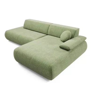 Rozkládací rohová sedačka s úložným prostorem SURREY 1 - zelená, pravý roh